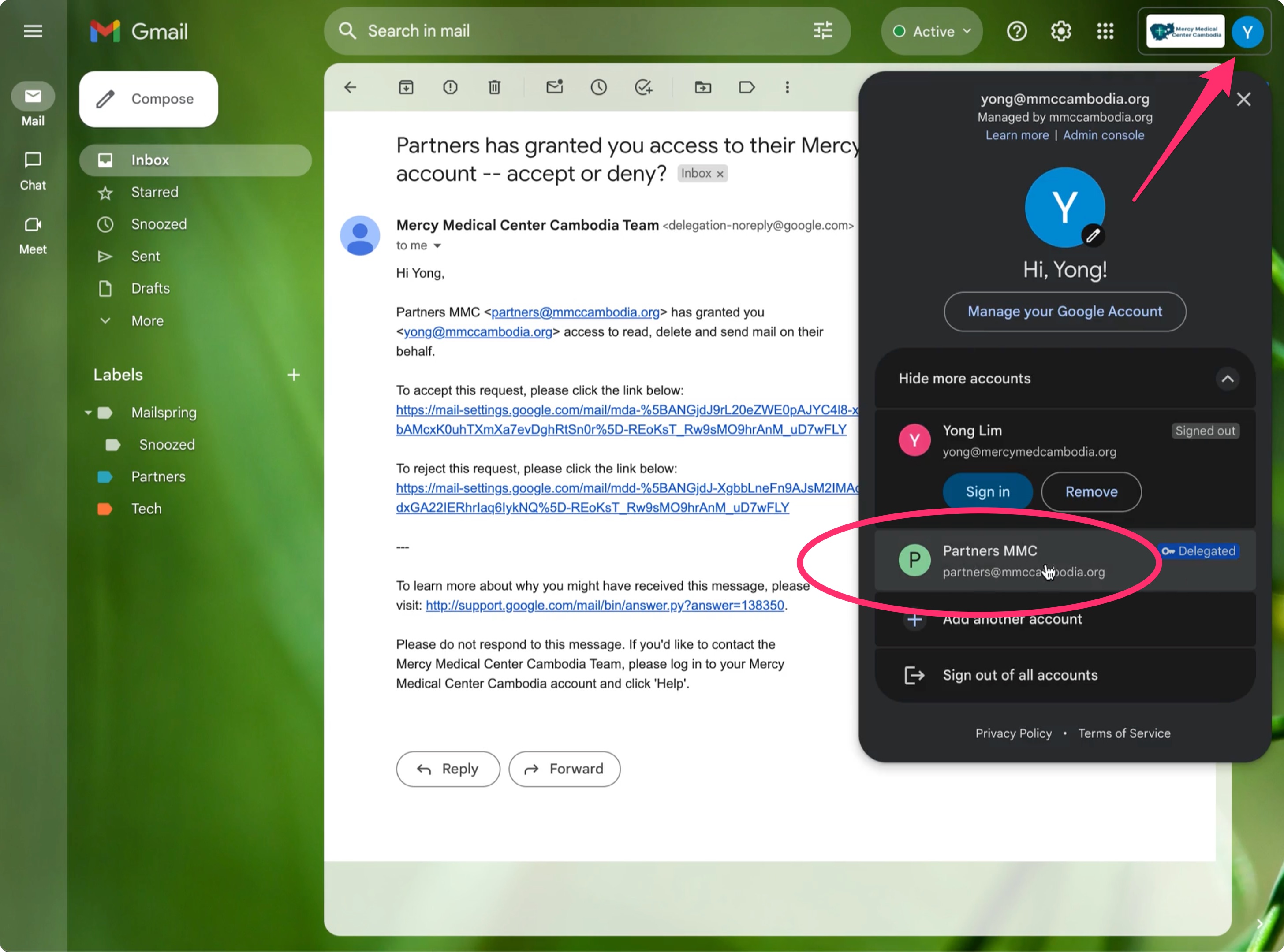 Switch user Switch user
